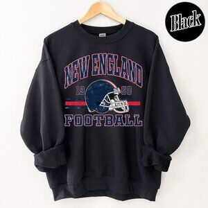 New England Football Retro Style Crewneck Sweatshirt 91